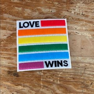 Love wins iron on patch